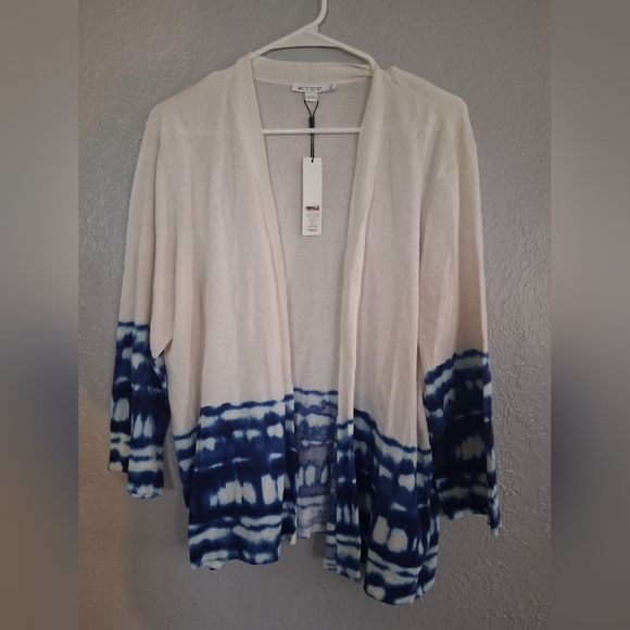 Chico's NWT Ava Wash Alabaster Cardigan Sweater XL - Picture 2 of 7